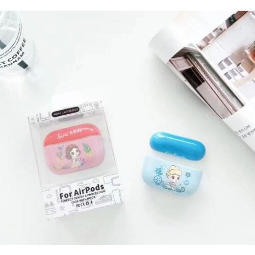 Disney Princess Mermaid and Alice Earphone Wireless Protective Case for Apple Airpods Pro 1 2 3 Protective Case Gift