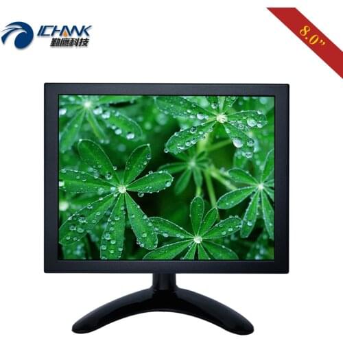 ZB080TN-262/8" inch 1024x768 Metal Case HDMI Wall-mounte Anti-interference Industrial Medical Mini PC Monitor LCD Screen Display