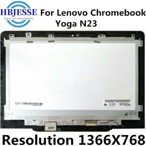 Lcd displayreplacement For Lenovo Chromebook Yoga N23 5D68C09575 11.6" HD LCD Touch Screen Assembly+Bezel LP116WH8 SPC2 LP116WH8