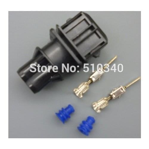 1 set 2 pin New Waterproof Electric Car Injector nozzle plug oil to gas plug-in Methanol conversion connector