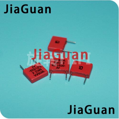 10PCS RED WIMA MKS4 0.01UF 630V PCM10 original new MKS-4 103/630V P10mm audio 103 hot sale 0.01uf/630v 10nf