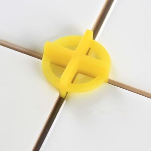 100pcs Plastic tile spacer Slit Locator 1.5/2.0mm Dual purpose flat ceramic floor wall Laying Alignment Positioning Leveler Clip