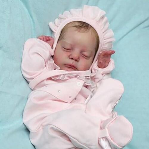 17inch Reborn Baby Doll Kit Nevaeh Unpainted and Unassembled Doll Set DIY Reborn Kit Bonecas Reborn