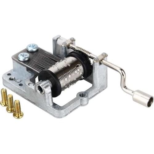 18 Tones Mechanical Music Box DIY Music Box Movement Play Hand Crank Music Box Mini Music DIY Mechanical Hand Crank Craft Music