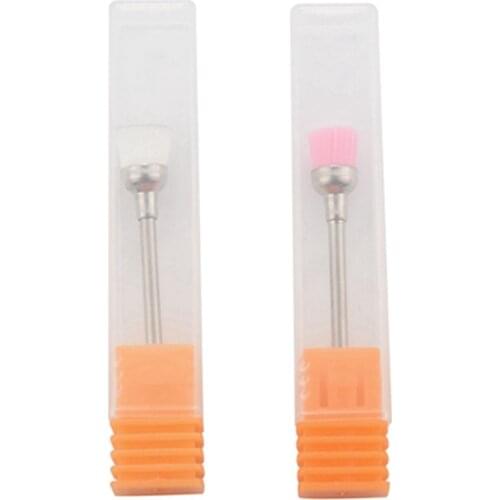 2Pcs Manicure Tool Dust Brush Electric Grinder Dedicated Cleaning Brush Nail Polishing Dust Brush Electric Manicure Drill & Acce