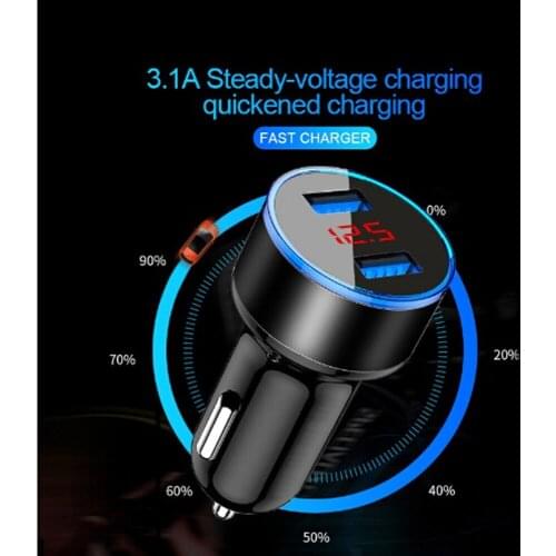 3.1A Dual USB Car phone Charger For Volkswagen Phaeton Phideon Variant Touran Beetle T-Cross T-Roc Atlas Amarok