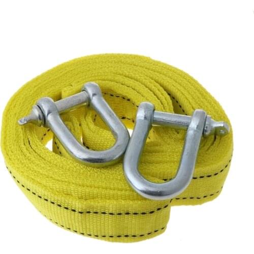 4m 5tons Car Tow Rope Hook Heavy Duty Road Recovery Pull Towing Strap 1XCF