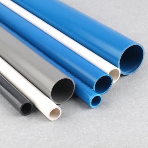 50cm Outside Dia20~40mm PVC Tube White/Blue/Grey UPVC Pipe Fitting for Garden irrigation PVC Connector