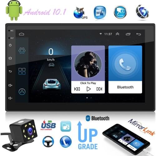 7 inch 9212A Double DIN Android 10.1 Car Stereo with GPS Navigation WiFi 1GB RAM 16GB ROM Car Radio Multimedia Player