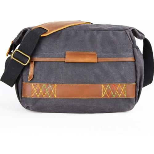 Batik Canvas Photography Waterproof Vintage Retro Camera Shoulder Casual Messenger Photo Men Women Bag for Canon Nikon Sony DSLR
