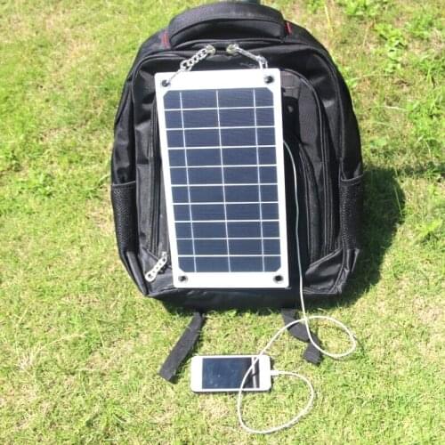 BUHESHUI 7.5W 5V Portable Solar Panel Charger For iphone/Mobile Power Bank Battery Charger Monocrystalline High Quality 5pcs
