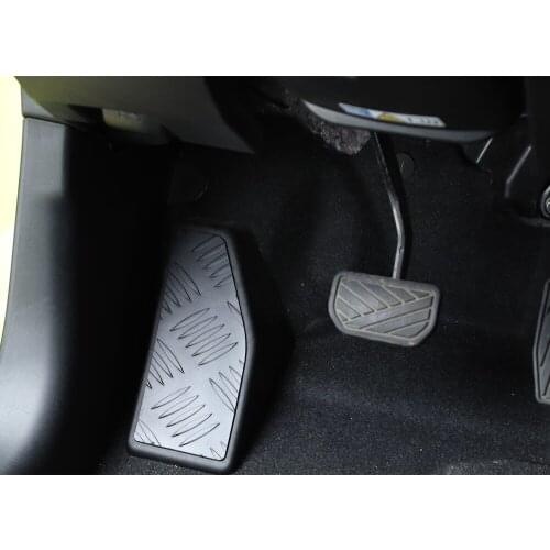 For Suzuki Jimny 2019+ Car Left Foot Rest Pedal Decoration Cover Trim Sticker Interior Auto Accessories Aluminum Alloy Styling