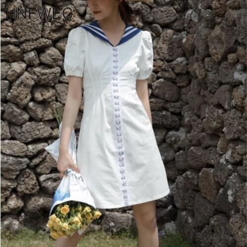 Летние платья на пуговицах HNFWEC China At AliExpress