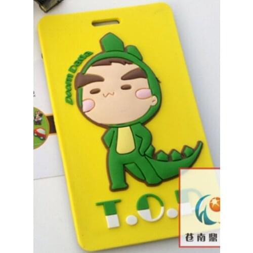 Customize PVC luggage tag Soft plastic luggage tag order customized travel card