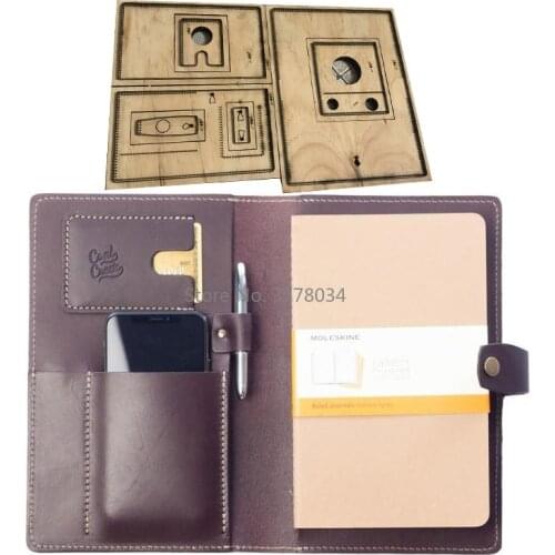 Leather Die cut for Leather Portfolio Moleskine Large Soft Cover Notebooks Wickett Craig Full Grain Fits Leather Journal A6/A5