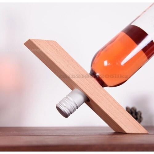 Creative Wood Wine Rack Stand Table Storage Shelf Wine Bottle Holder Shelves Cabinet Stojak Na Wino Kitchen Decoration