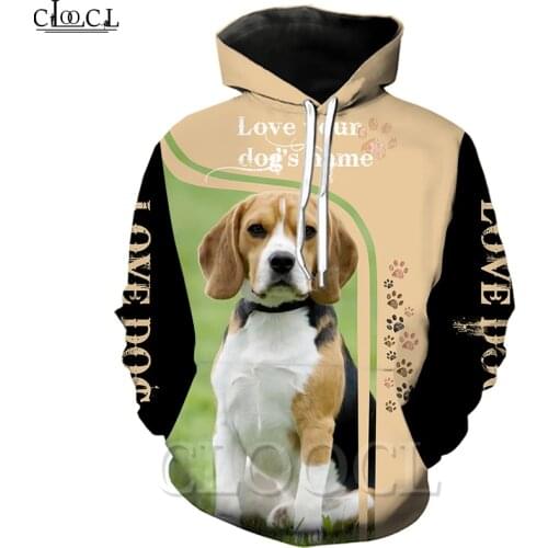 CLOOCL Animal Beagles 3D All Over Printed Mens Hoodie Harajuku Fashion Sweatshirt Unisex Casual Jacket Pullover Drop Shipping