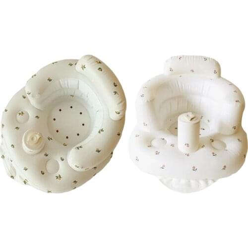 Newborn Inflatable Baby Seat Pool Floats Bathroom Shower Bath Chair Floor Seat Floating Bathtub Water Fun Swim Aid