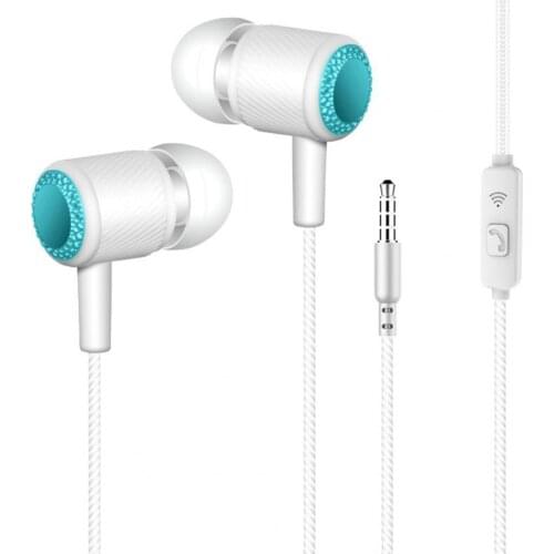 Bluelans Universal 3.5mm In-Ear Stereo Heavy Bass Earbud Earphone With Mic for iPhone for xiaomi for huawei Mobile Phone MP3 MP4