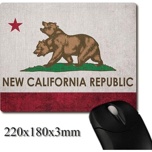 PC Game New California Republic game logo printed Heavy weaving anti-slip rubber pad office mouse pad Coaster Party favor gifts