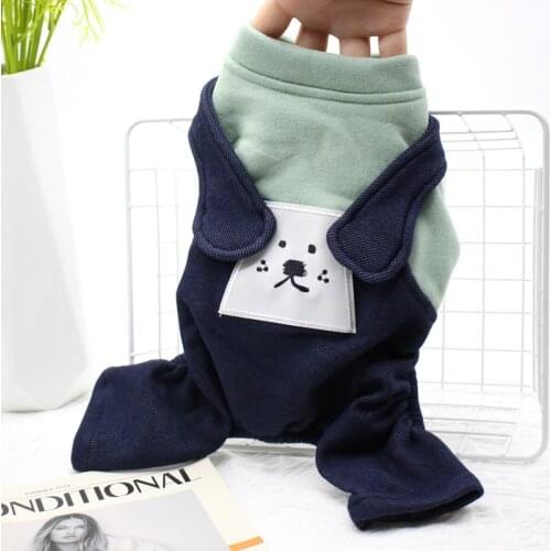 New Dog Winter Jumpsuit XL Small Pet Dog Clothes Pomeranian Overalls Doggie Boy Female Suit For Cat Corgi Yorkshire Dog Costume