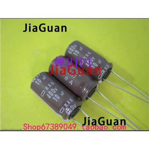 20pcs NEW NIPPON KXG 400V10UF 10x20MM NCC 10uf/400v electrolytic Capacitor 10UF 400V CHEMI-CON kxg 400v10uf