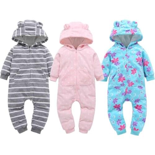 Autumn Winter Baby Rompers Newborn Baby Clothes Girls Boys Long Sleeve Rompers Jumpsuit Baby Clothing Kids Outfits 0-2T