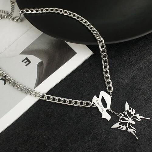 Personalized Customize Custom Name Necklace Stainless Steel Multilayer Necklace Gothic Letter Initial Necklace Jewelry Gift