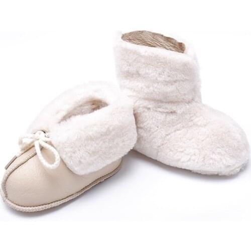 BBD Toddler First Walkers Boy Girl Baby Shoes Keep Warm Wear-Resistant Fur Spring Autumn Fashion 0-1 Years High Quality Shoes