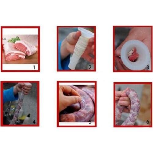 Plastic #8 Size Meat Grinder Sausage Stuffer Tube Horn Funnel For Filling Meat B85C