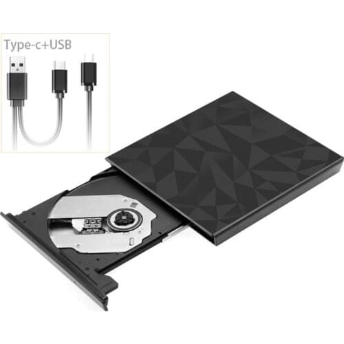 USB 3.0 Type-CPortable DVD Drive Player for Laptop ROM Burner External DVD Drive