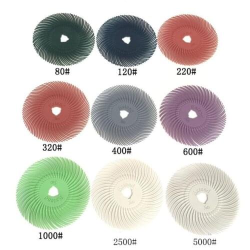 3 M Radial Bristle Brush Dental Polishing Brush Grit 220 # Size 3" 3M polishing Disc Jewelry Polishing Tools Good Quality