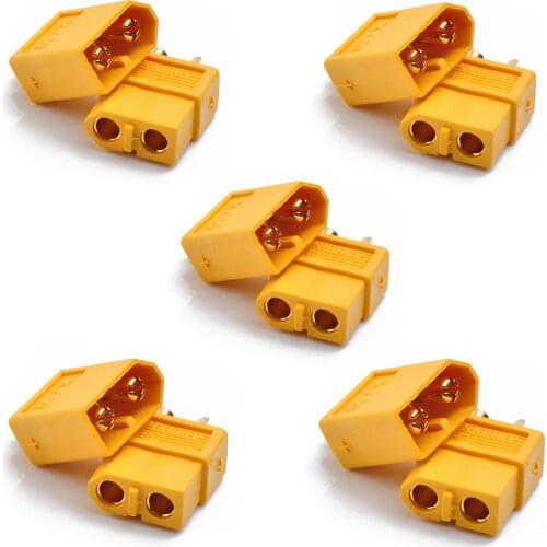 10Pairs XT60 XT30 T-Plug Male Female Bullet Connectors Plug for RC Model Vehicle Airplane Helicopter FPV Racing drones DIY Parts