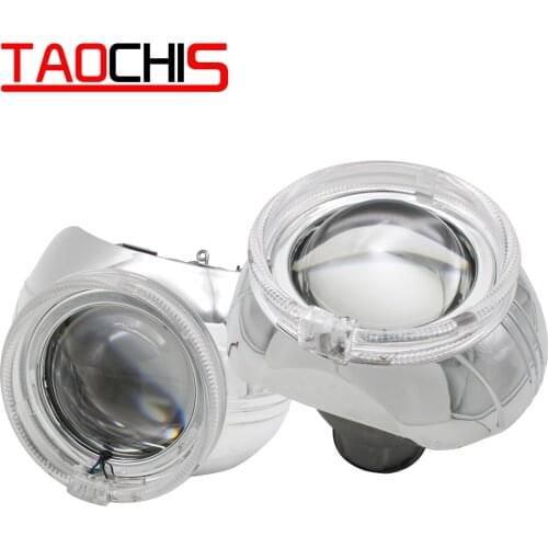 TAOCHIS 3.0 inch Bi xenon Projector Lens Kit for HELLAH7 With SMAX Shroud APP control angel demoneyes Modify Head Light
