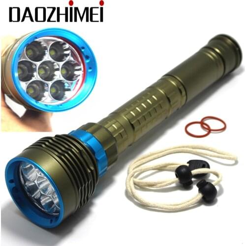 2019 new 8000LM high power Waterproof Diving Flashlight XML T6 L2 Underwater light 3 Modes 26650 Scuba Flash Light