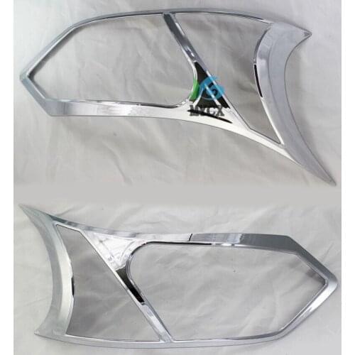 High quality ABS chrome for Toyota AVANZA 2016 black headlights headlights decorative cover 2pcs