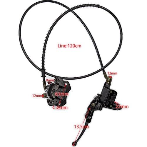 Rear Hand Brake Assy Master Cylinder Caliper For 50 90 110 125cc ATV Quad