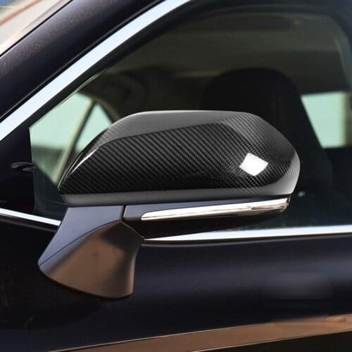 Real Carbon Fiber Side View Mirror Cover Trim Fit for Toyota Camry 2018-2020