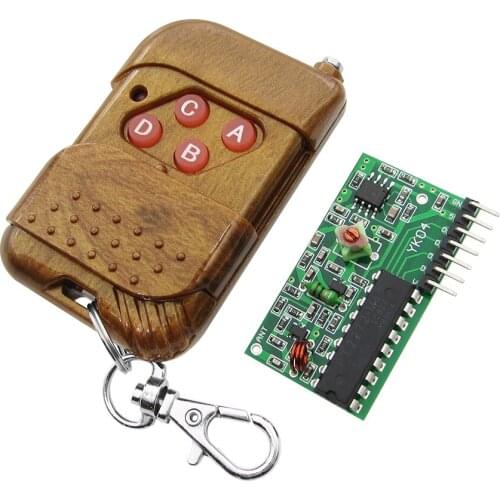 1set =2pcs 2262/2272 Four Ways Wireless Remote Control Kit,M4 the lock Receiver with 4 Keys Wireless Remote Control