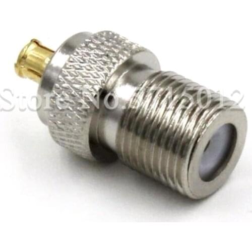 2pcs RF Coaxial Cable Converter MCX-J/F-K Copper MCX Male Head Turn F Famale Head Socket Connector Adaptor