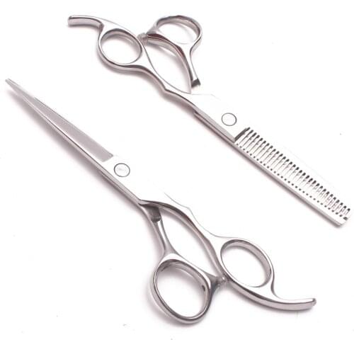 5.5In. Japan Stainless Customized Brand Straight Scissors Thinninng Shears Dog Scissors Professional Grooming Scissors Set C1006