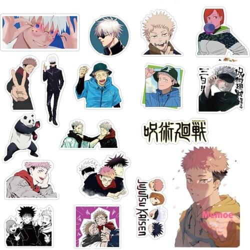50pcs Jujutsu Kaisen Stickers Japanese Anime Manga Stickers Gojo Satoru Stickers Itadori Yuji Sticky Note Students Stationery