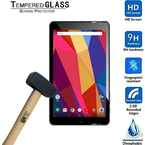 9H Anti-fingerprint Tempered Glass for Argos 8 " Tablet Screen Protector for Argos Alba/Argos Bush Protective Film Glass Guard