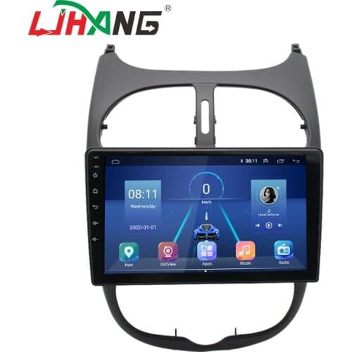 LJHANG 9 inch Android 10 Car Multimedia Player For Peugeot 206 1Din Car Radio GPS Navigation Stereo DVD WIFI Automotive RDS Auto