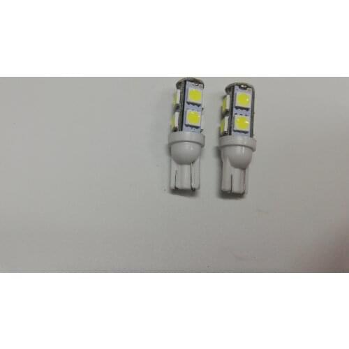 Free shipping 100 pcs Car T10 White LED 5050 5smd Wedge Light Bulb W5W 194 168 2825 158 192 12V For Stock Interior