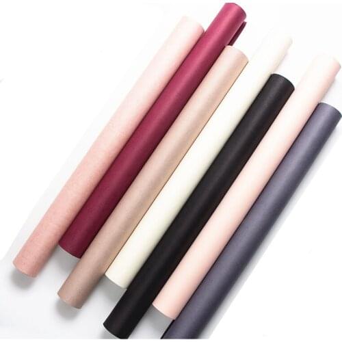 60cm 10y Solid color Kraft Papers Flower Wrapping Papers 150gsm Thick Kraft Paper Roll Xmas New Year Gift Packing Papers