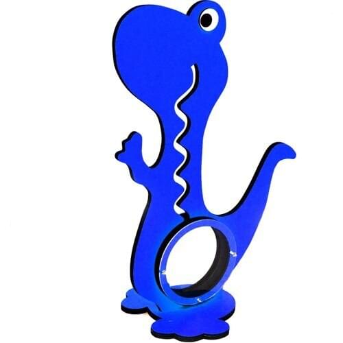Black Rams Dinosaur Wooden Decorative Piggy Bank 40 cm Blue
