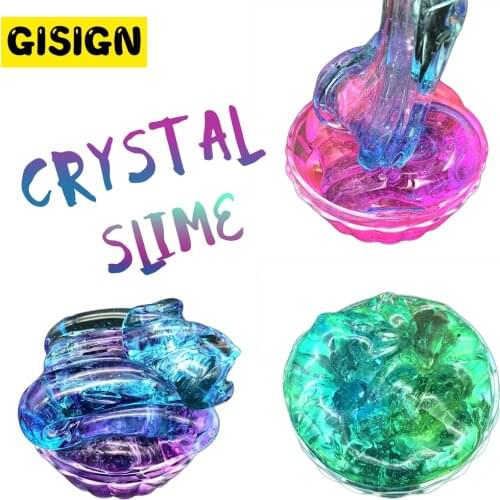 DIY Magic Mix Crystal Slime Toys Supplies Clear Fluffy Foam Putty Plasticine Cloud Slime Ball Clay Sand Kit for Kids