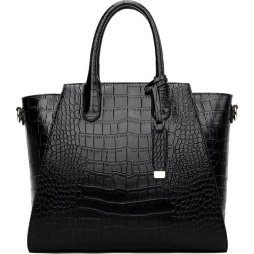 Designer Female Crocodile Big Briefcase Women Messenger Bags Hot Sale Large Handbags High Quality Shoulder Crossbody Bags Tote