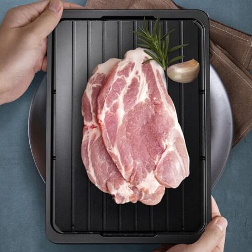 12 Multiplying Power Fast Thawing Board Meat Thawing Tray Frozen Food Defrost Tray Steak Defrosting Board Health Physics Thawing